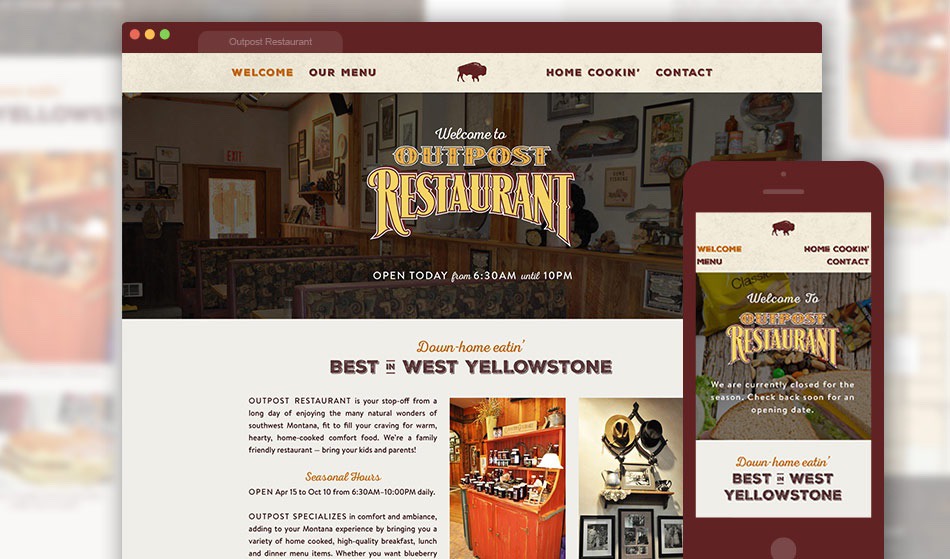 Outpost Restaurant Website